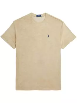 Футболка с вышивкой Polo Pony Polo Ralph Lauren, бежевый