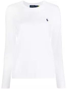 Футболка с вышивкой Polo Pony Polo Ralph Lauren, белый