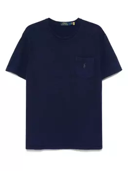 Футболка с вышивкой Polo Pony Polo Ralph Lauren, синий