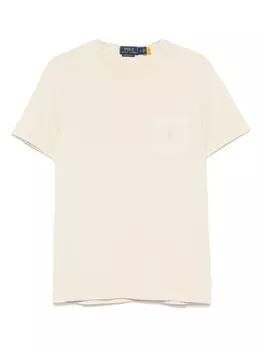 Футболка с вышивкой Polo Pony Polo Ralph Lauren, нейтральный