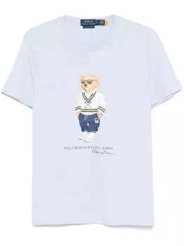 Футболка с вышивкой Polo Pony Polo Ralph Lauren, синий