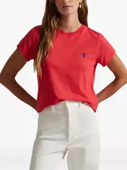 Футболка с вышивкой POLO RALPH LAUREN, красный
