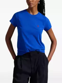 Футболка с вышивкой POLO RALPH LAUREN, синий