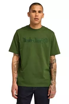 Футболка с вышивкой Timberland, зеленый