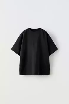 Футболка с вышивкой true neutrals ZARA, черный
