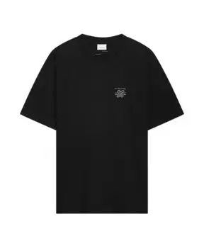 Футболка с вышивкой узлов Filling Pieces, черный