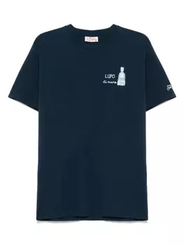 Футболка с вышивкой X Gin Mare Lupo MC2 Saint Barth, синий