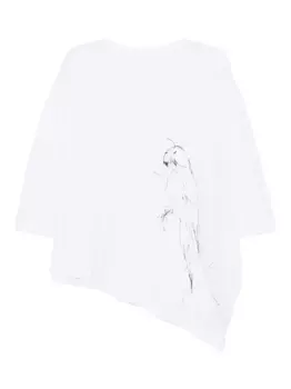 Футболка с вышивкой Y's, белый