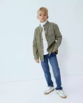 Футболка с высоким воротником и длинными рукавами для мальчика Kids El Corte Ingls, цвет Blanco roto