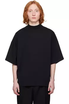 Футболка с высоким воротником Jil Sander, черный