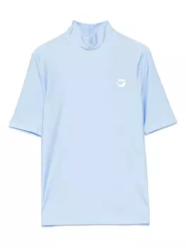 Футболка с высоким воротом Coperni, синий