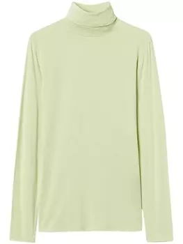 Футболка с высоким воротом TWINSET, зеленый