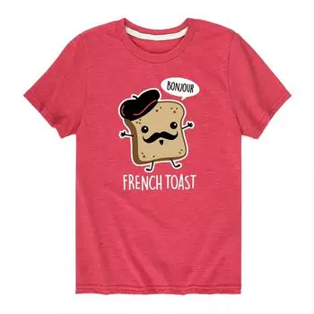 Футболка с забавным рисунком «French Toast Bonjour» для мальчиков 8–20 лет Licensed Character