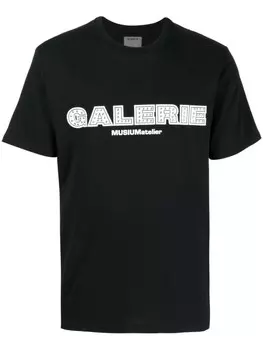 Футболка с заклепками и логотипом Musium Div., черный