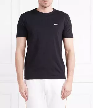 Футболка с закругленным вырезом Regular fit Boss Green, черный