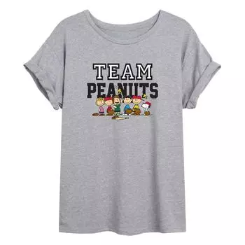 Футболка с закругленными манжетами и рисунком бейсбольной команды Peanuts для юниоров Licensed Character