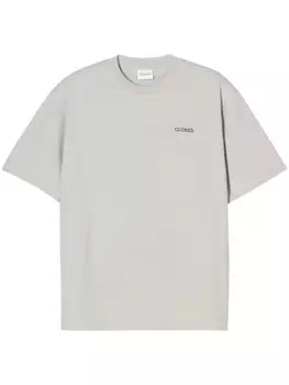 Футболка с закрытым принтом Closed, серый