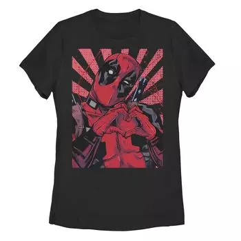 Футболка с закрытым сердцем для юниоров Marvel Deadpool Licensed Character
