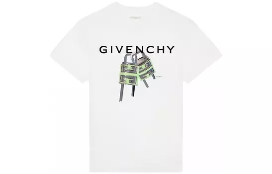 Футболка с замком Givenchy, белый