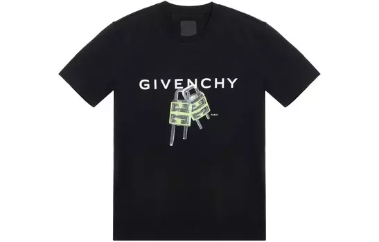 Футболка с замком Givenchy, черный