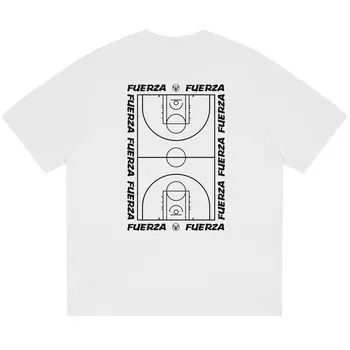 Футболка с заниженной линией плеч унисекс FUERZA, Apricot