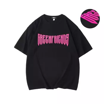 Футболка с заниженной линией плеч унисекс GF, Fruit Green (Black Logo)