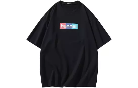 Футболка с заниженной линией плеч, унисекс Hummel, черный