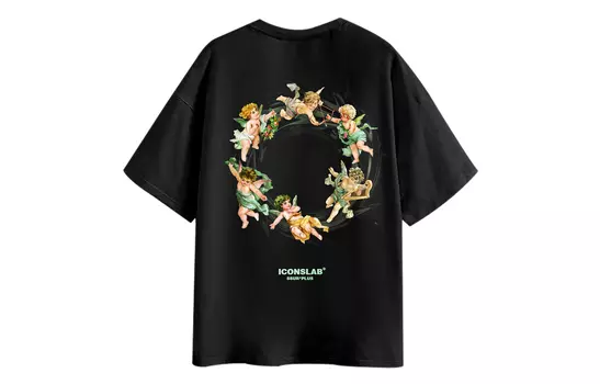 Футболка с заниженной линией плеч, унисекс ICONS Lab, Apricot