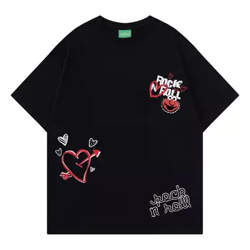 Футболка с заниженной линией плеч унисекс SESAME STREET, Apricot