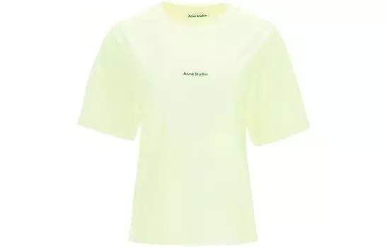 Футболка с заниженной линией плеч, женская Acne Studios, зеленый