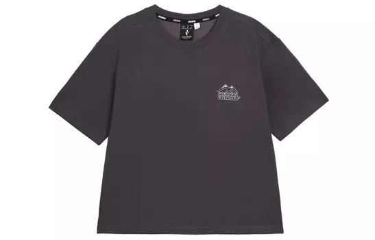 Футболка с заниженной линией плеч, женская, серая, Periscope Skechers, Periscope Gray/0403