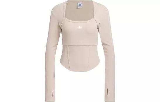 Футболка с заниженной линией плеч, женская, Wonder Taupe Adidas Originals, Wonder Taupe