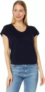 Футболка с заниженными плечами bobi Los Angeles, темно-синий