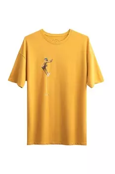 Футболка с заниженными рукавами Kaft, оранжевый