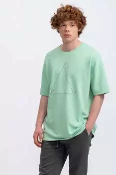 Футболка с заниженными рукавами Kaft, зеленый
