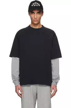 Футболка с заплаткой Axel Arigato, черный