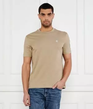 Футболка с засечками Regular fit Calvin Klein Jeans, желтый