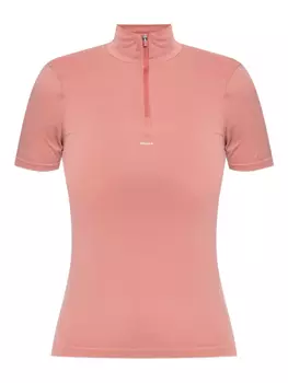 Футболка с застежкой-молнией и короткими рукавами для выступлений Pangaia, розовый