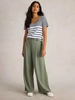 Футболка с застежкой в полоску nadia White Stuff, темно-синий/разноцветный