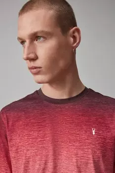 Футболка с затененным принтом Next, красный