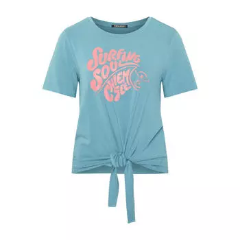 Футболка с завязанным краем CHIEMSEE, цвет blau