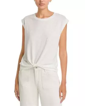 Футболка с завязанным низом Muscle Tee Sanctuary, белый