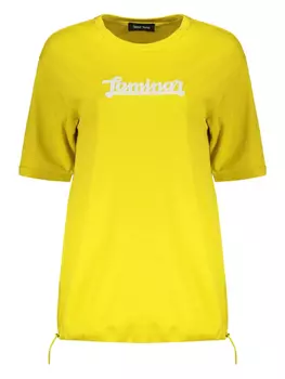 Футболка с завязками по низу Herno, желтый