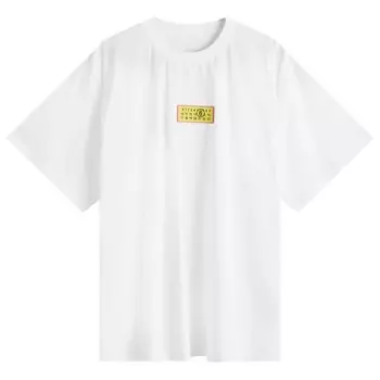 Футболка с жаккардовым номером Mm6 Maison Margiela, белый