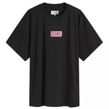 Футболка с жаккардовым номером Mm6 Maison Margiela, черный