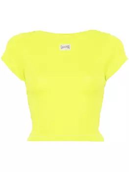Футболка с желтой нашивкой от Жана Поля Готье Jean Paul Gaultier, желтый