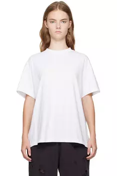 Футболка с жемчужным логотипом We11Done, белый