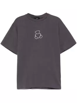 Футболка с жемчужным медведем We11done, серый