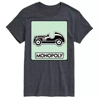 Футболка с жетоном игры Big & Tall Monopoly Car Game Licensed Character