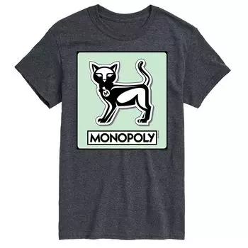 Футболка с жетоном игры Big & Tall Monopoly Cat Licensed Character